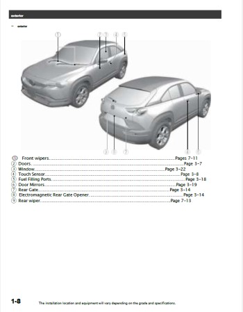 mazda mx-30 2020 2021 2022 owners manual in english